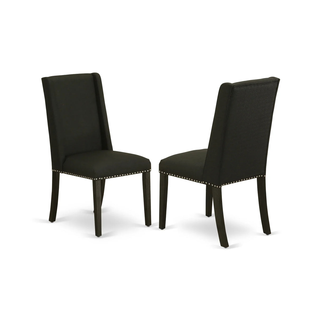 7-Piece Solid Wood Dinette Set with 6 Parson Chairs and Dining Table X7669