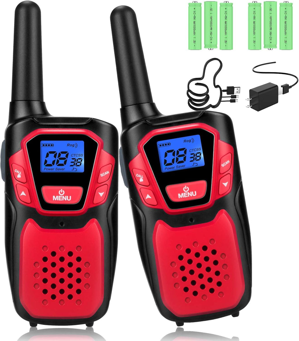 Rechargeable Walkie Talkies for Kids with Micro-USB Charger W85133