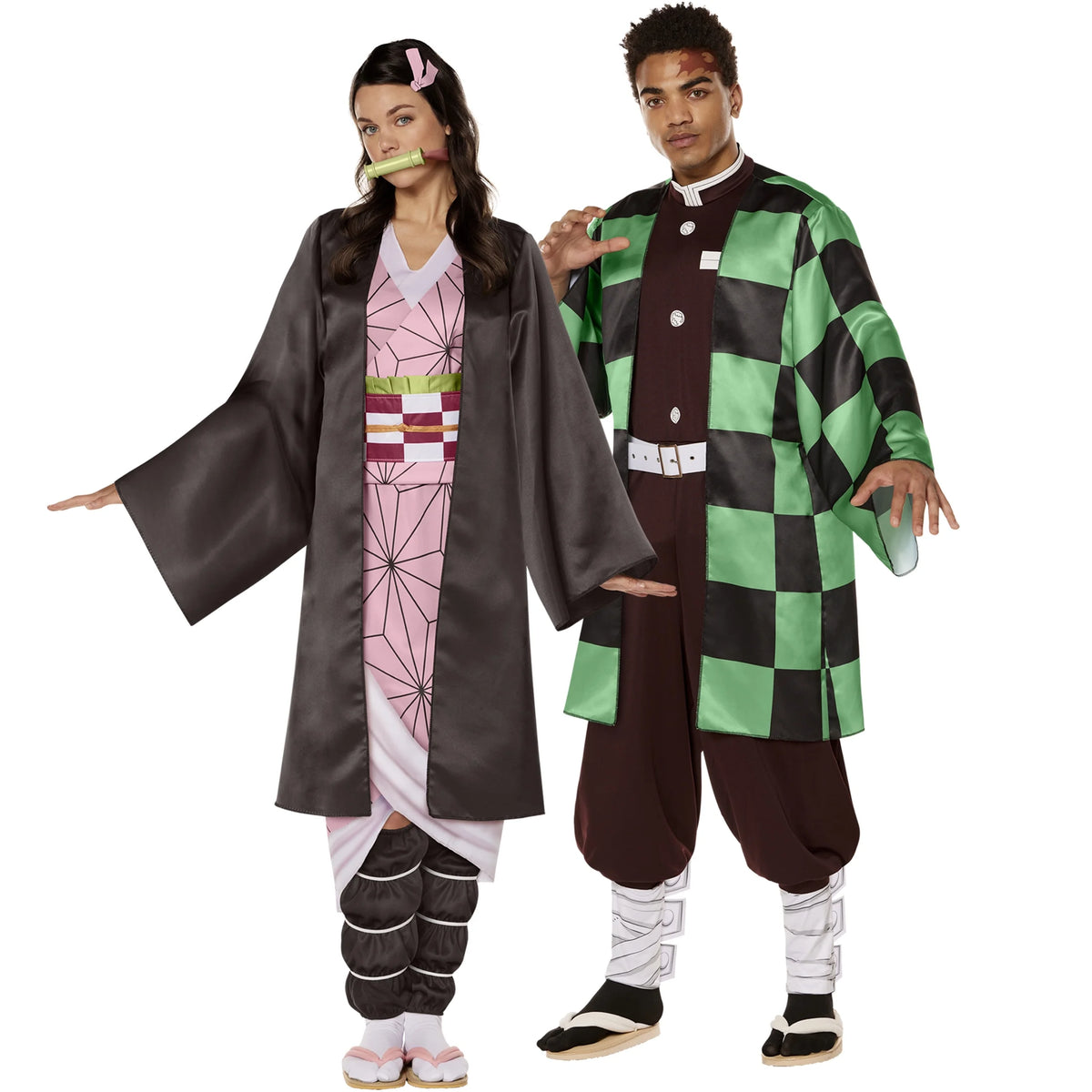 Demon Slayer Nezuko Halloween Costume Female Adult Multi-Color I341
