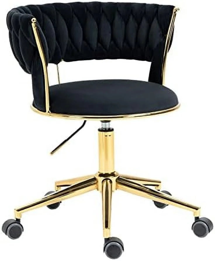 Velvet Height Adjustable Swivel Office Chair with Wheels Z593
