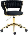 Velvet Height Adjustable Swivel Office Chair with Wheels Z593