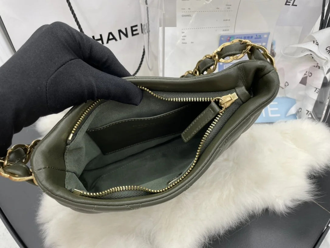 Emerald Green Hobo Handbag I6837