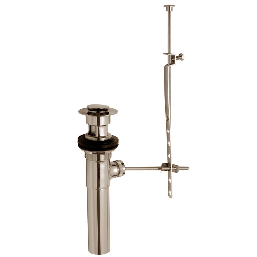 Polished Nickel Pop-Up Drain Assembly with Overflow H32268