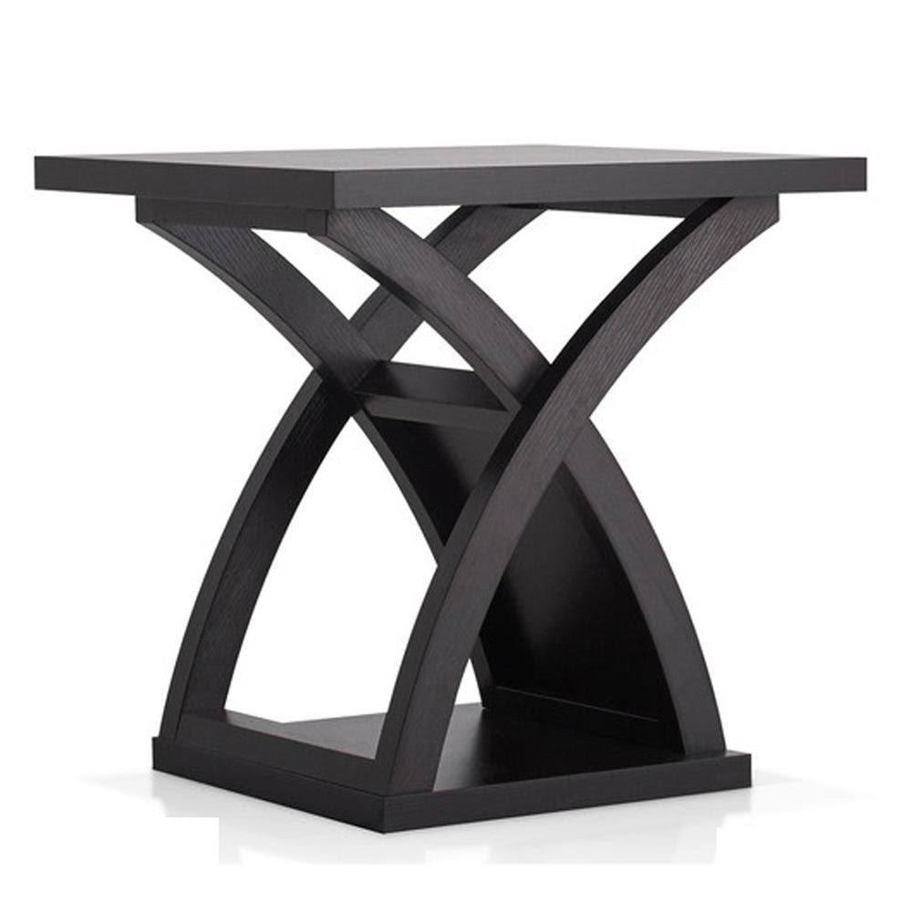 Espresso Brown X-Base End Table Z862195
