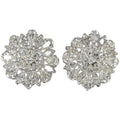 Platinum Button Earrings T33151