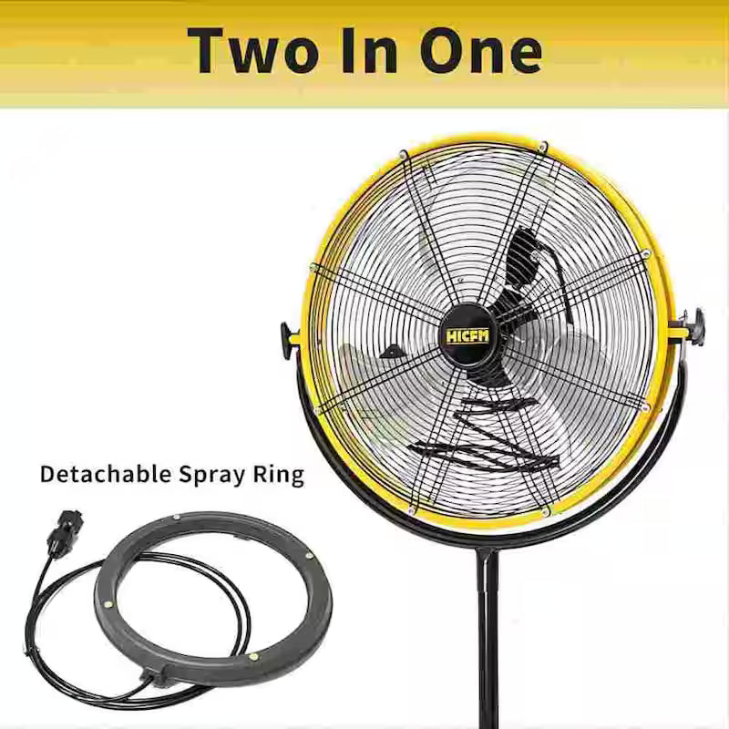 20 in. Outdoor Misting Fan with Enclosed Motor N170201