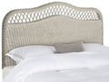 Antique Grey Rattan Full Headboard K71656