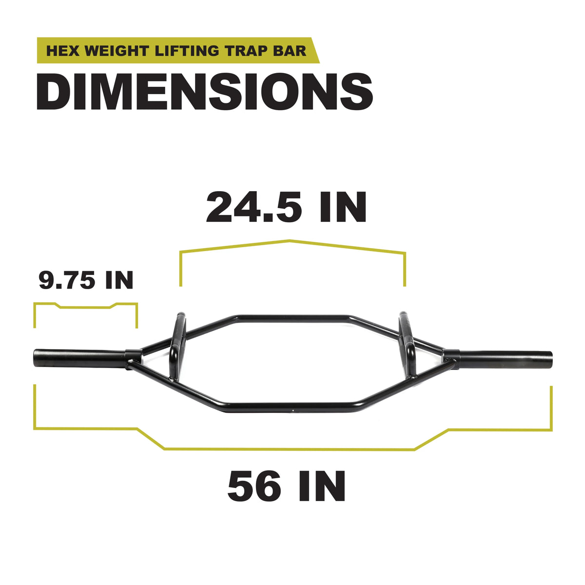 Olympic 2-in Hex Weight Lifting Trap Bar X991