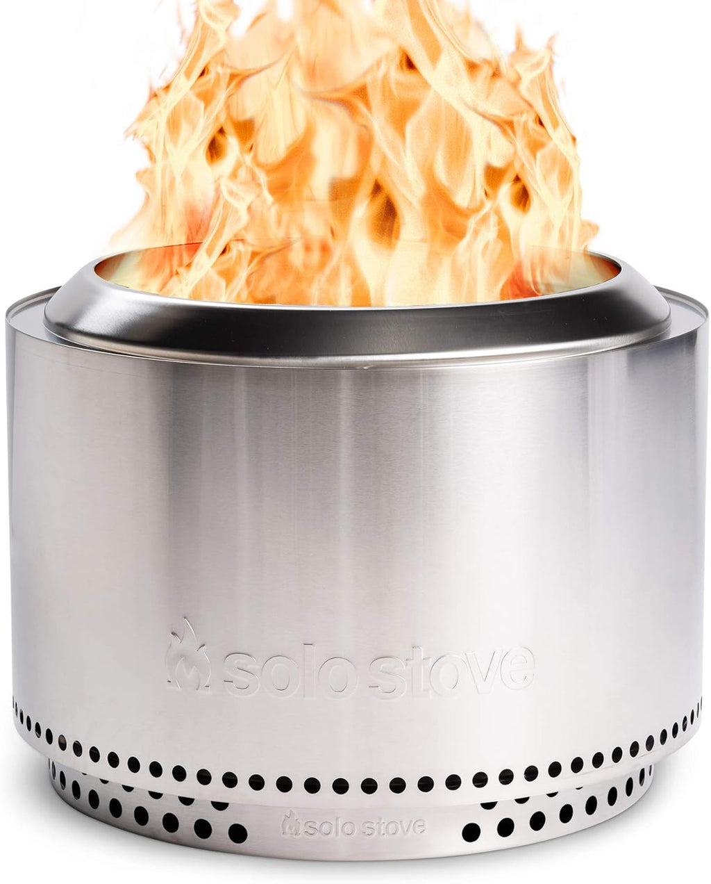 Portable Stainless Steel Fire Pit with Camp Stove Accessories B6753