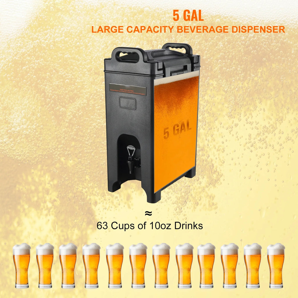 5 Gallon Insulated Beverage Dispenser E3445