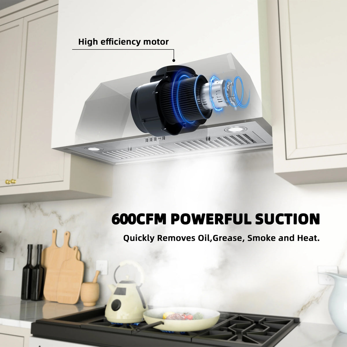 30 inch Built-in Kitchen Range Hood with Light W853