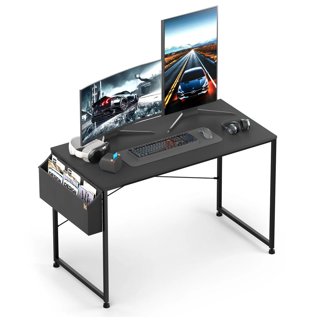 Black Computer Desk with Storage Bag N277760