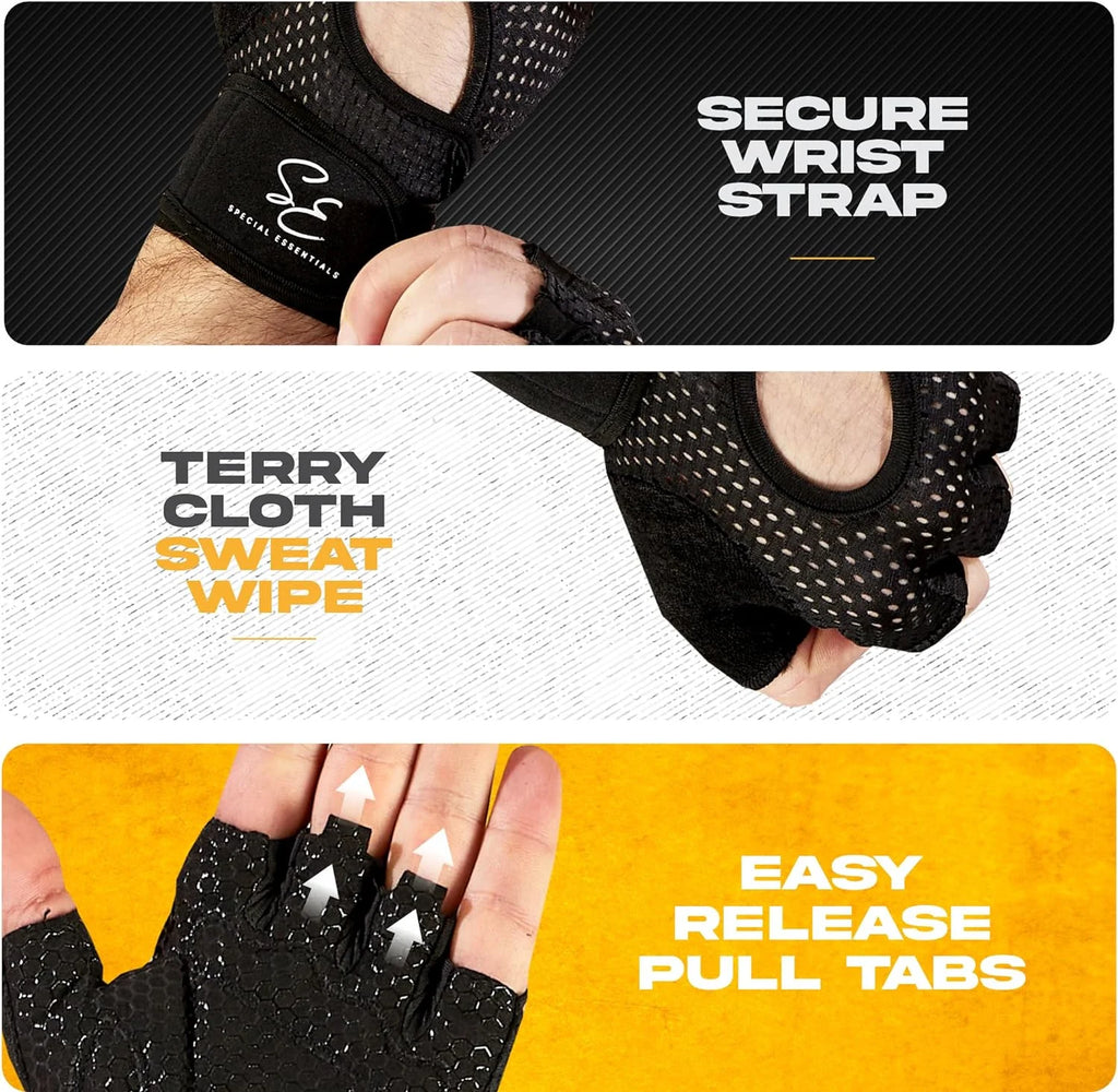 Weightlifting Gloves with Non-Slip Padding X80395