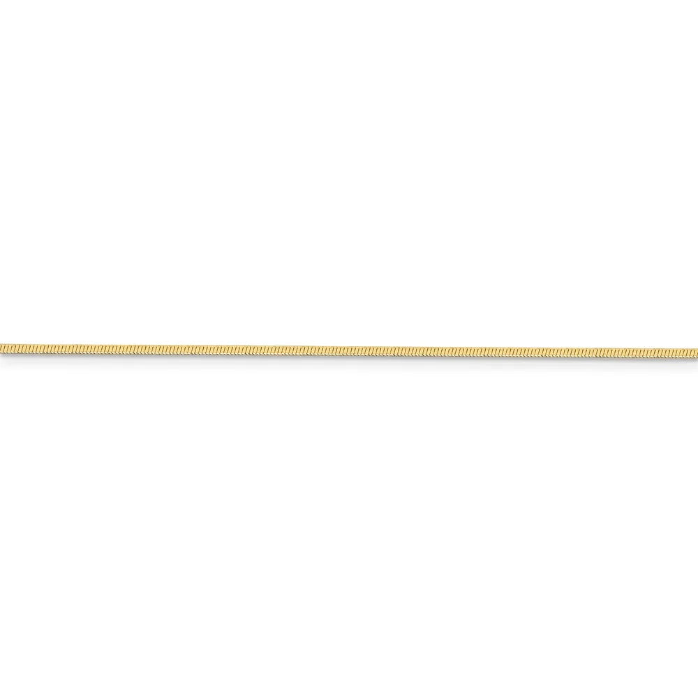14kt Yellow Gold 16 inch Octagonal Snake Chain I901