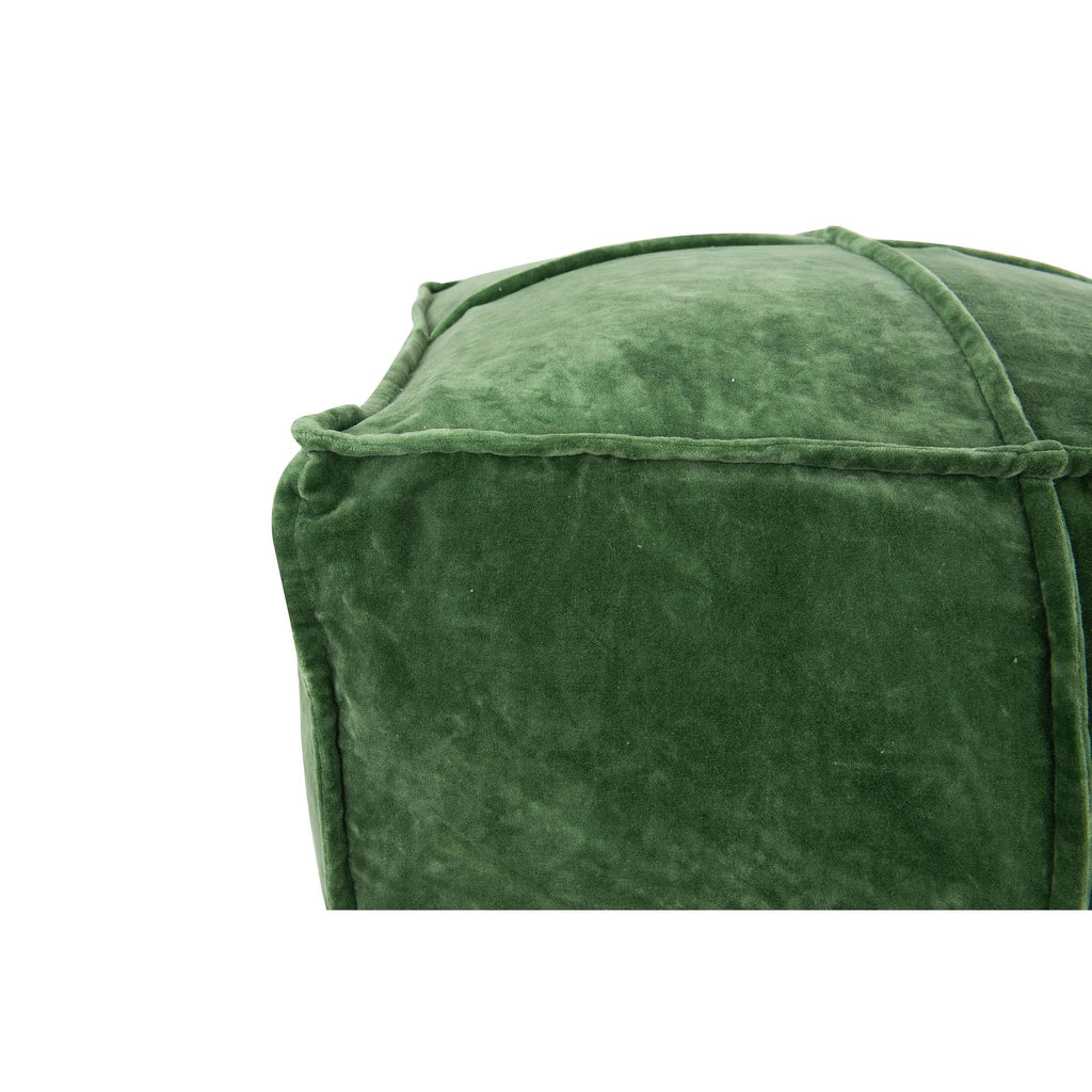 Goldenrod Cotton Velvet Pouf U611067