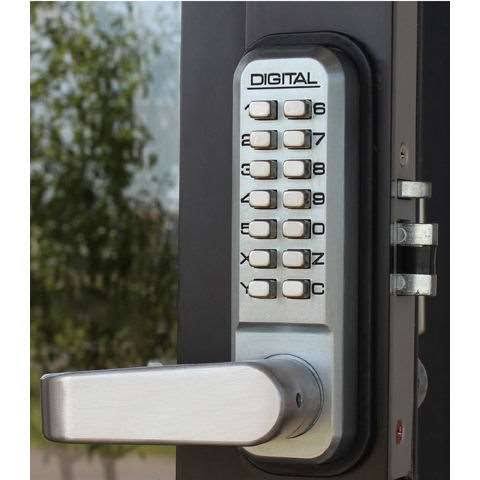 Mechanical Keyless Narrow Stile Lever Handle Lock with Passage Function and Double Sided Combination G3842